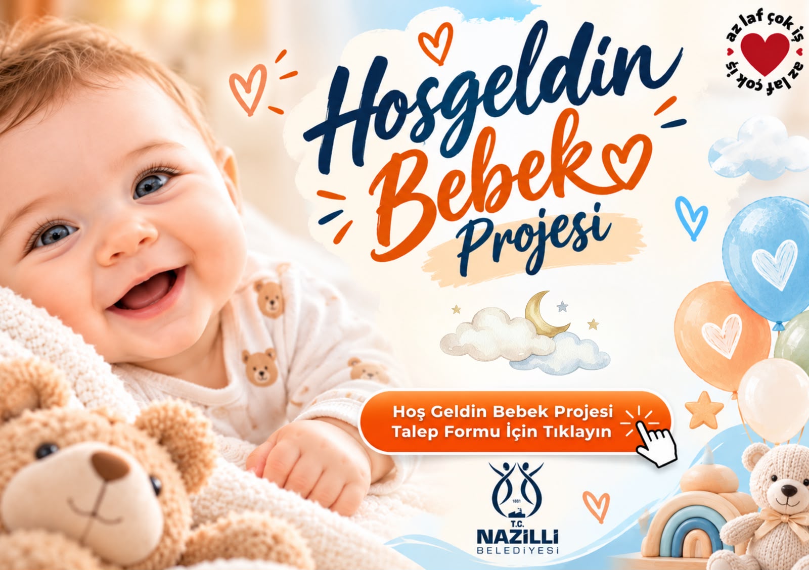 Nazilli Belediyesi’nden Hoş Geldin Bebek Projesi